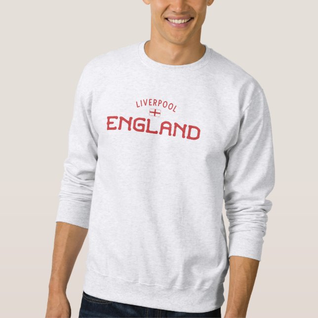 Sweatshirt Liverpool Angleterre en détresse (Devant)