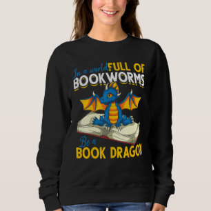 Sweatshirt Livre Lecture Vêtements Librarian Cute Livre Drago