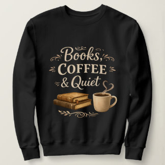 Sweatshirt Livres, Café & Calme – Amateur de Livres Dark Acad