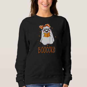 Sweatshirt Livres ! Cute Ghost Lecture Bibliothèque Livres Ha