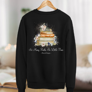 Sweatshirt Livres de citations personnalisés Vintage Beige Ro