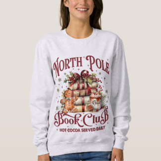 Sweatshirt Livres de Noël Coquette