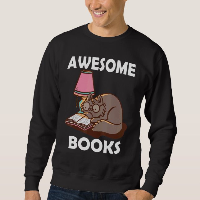 Sweatshirt Livres géniaux Professeur de lecture  Littérature  (Devant)