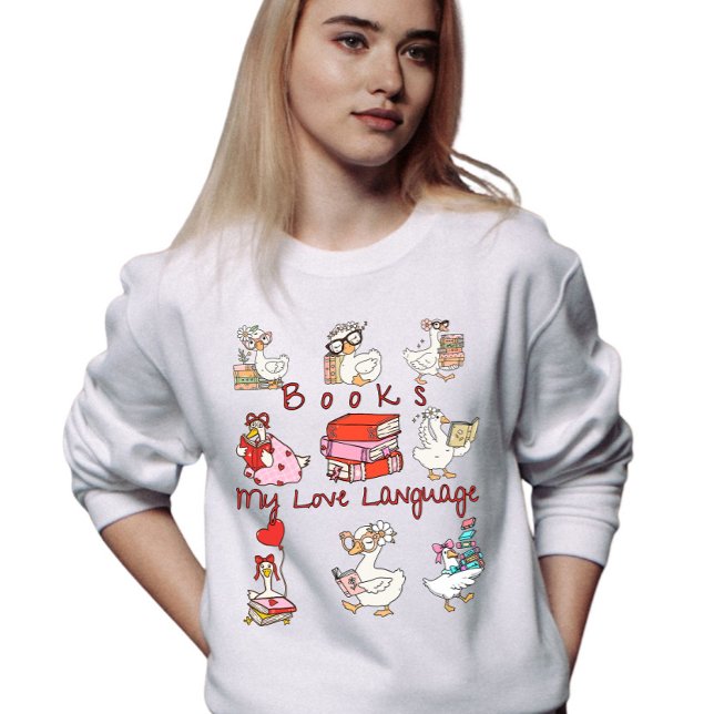Sweatshirt Livres, mon langage de l'amour Collage de la Saint (Créateur téléchargé)