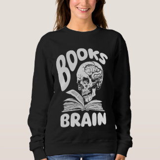 Sweatshirt Livres Skull Bookworm Literature Writer - Novel Bo