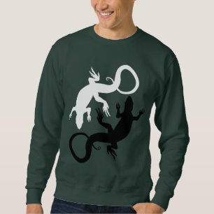 Sweatshirt Lizard Art Reptile Chemises Lizard Cade