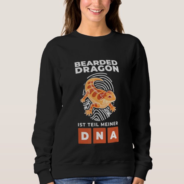 Sweatshirt Lizard de dragon à oreilles Reptile Mon Adn (Devant)