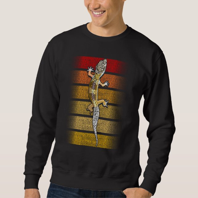 Sweatshirt Lizard Reptile Gecko Animal Leopard (Devant)