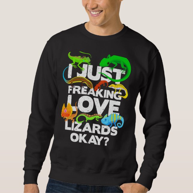 Sweatshirt Lizard Reptile Lizard (Devant)