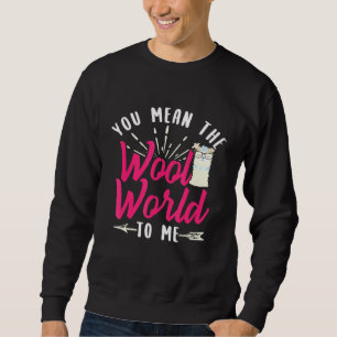 Sweatshirt Llama Alpaca Laine Design du monde