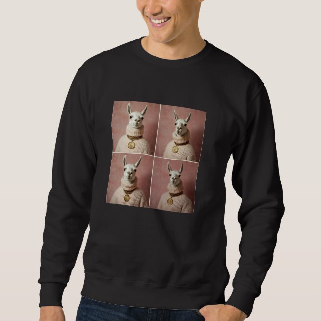 Sweatshirt Llama Funny (Devant)