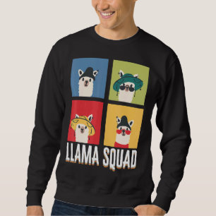 Sweatshirt Llama Squad animal mignon Casquette Llama