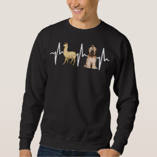 Sweatshirt Llama Tibétain Terrier Heartbeat Chien