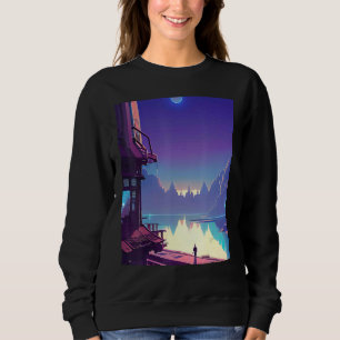 Sweatshirt Lo fi hip hop refroidissement chillhop bat l'esthé
