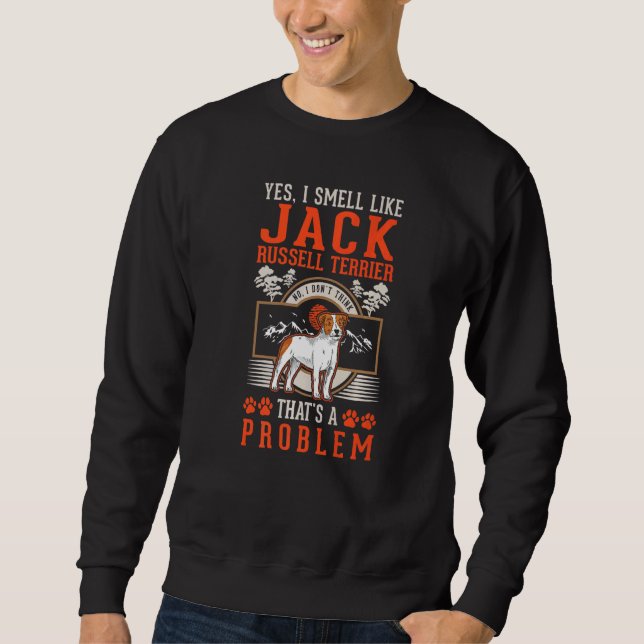 Sweatshirt L'odeur Jack Russell Terrier (Devant)