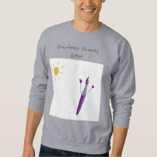 Sweatshirt L'œuvre d'art de votre enfant sur un