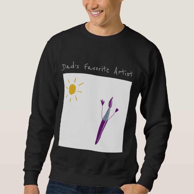 Sweatshirt L'oeuvre de votre enfant sur un (Devant)