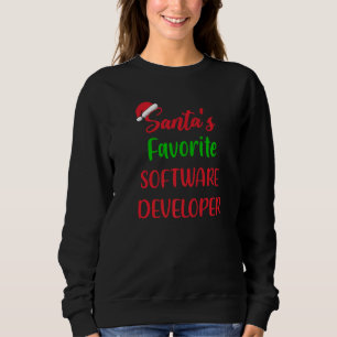 Sweatshirt Logiciel préféré du Père Noël pour développeur - N