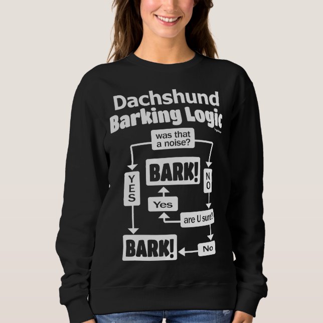 Sweatshirt Logique Dachshund Barking (Devant)