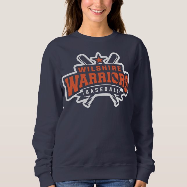 Sweatshirt Logo blanc de la Ligue de baseball Wilshire Warrio (Devant)