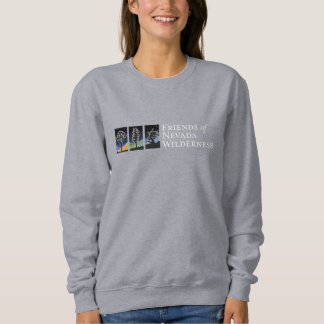 Sweatshirt (logo ciel foncé - blanc)