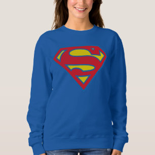 Sweatshirt Logo Classique de Supergirl avec Contour Bleu