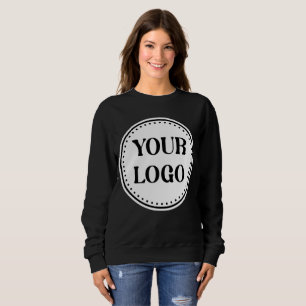 Sweatshirt Logo de code QR noir élégant, minimaliste et élanc