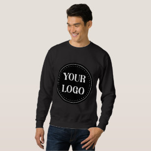 Sweatshirt Logo de code QR noir élégant, minimaliste et élanc