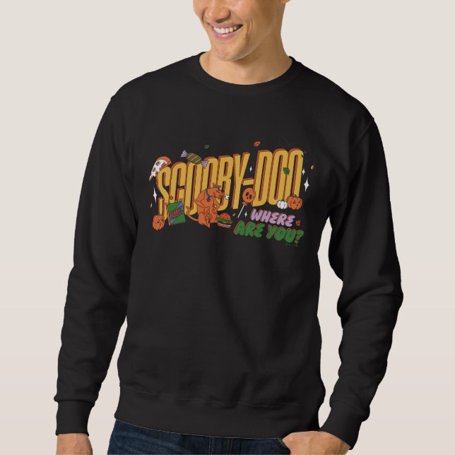 Sweatshirt Logo de friandise d'Halloween de Scooby-Doo (Devant)