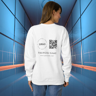 Sweatshirt Logo de l'entreprise personnalisée Code QR numéris