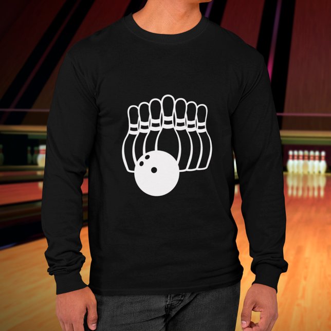 Sweatshirt Logo d'équipe de bowling à dix quilles (Créateur téléchargé)