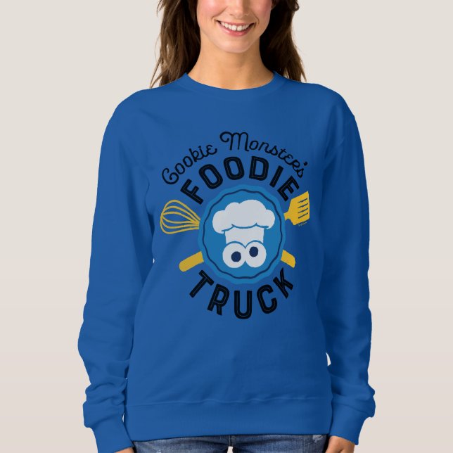 Sweatshirt Logo du camion fourré de Cookie Monster (Devant)