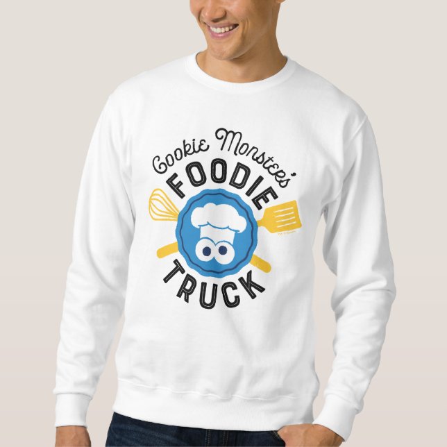 Sweatshirt Logo du camion fourré de Cookie Monster (Devant)