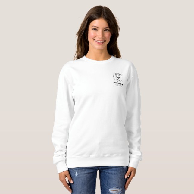 Sweatshirt Logo et nom d'entreprise modernes pour les employé (Devant entier)