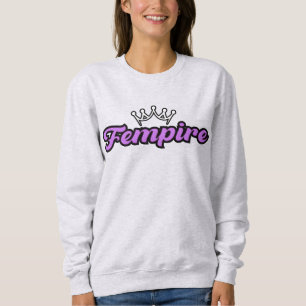 Sweatshirt Logo FEMPIRE Violet – Conception de Couronne d'aut