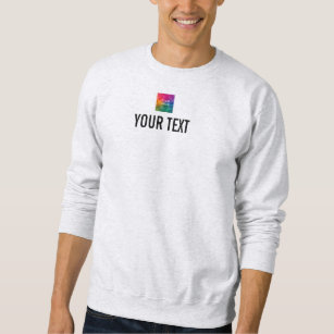Sweatshirt Logo Image Personnalisée Nom Du Texte Ici Mens Cen