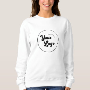 Sweatshirt Logo noir et blanc classique Business Promotion