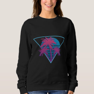 Sweatshirt Logo Palmiers Rétro