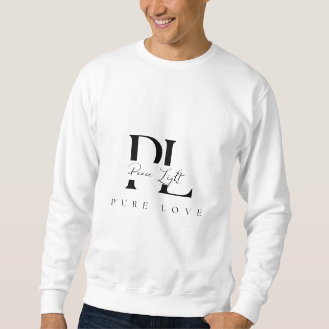 Sweatshirt Logo Peace Light – Amour Pur (Devant)