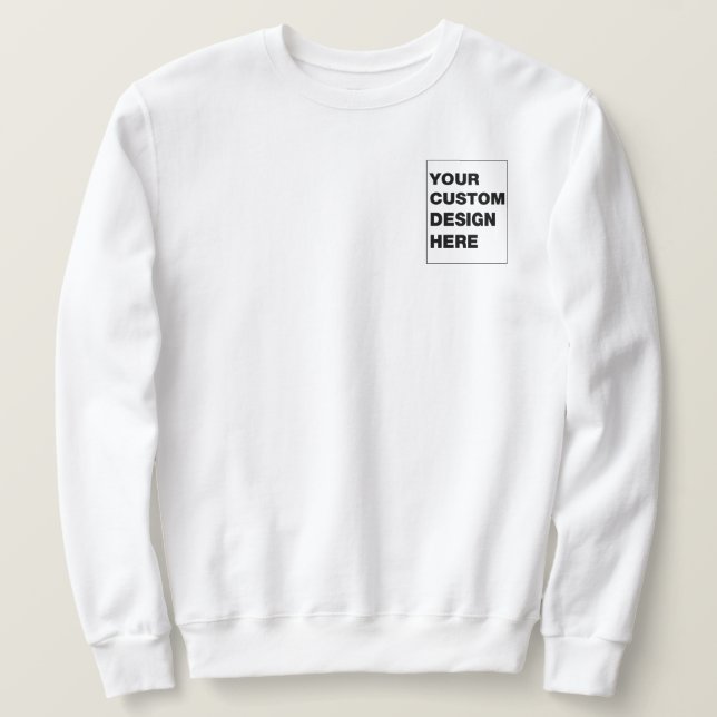 Sweatshirt Logo personnalisé - Col personnel pour les entrepr (Design devant)