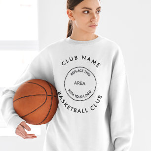 Sweatshirt Logo personnalisé Nom du club de basket-ball de gr