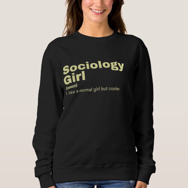 Sweatshirt logy Girl - Sociologie (Devant)