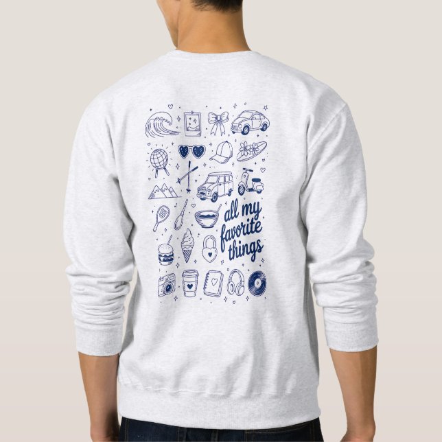 Sweatshirt Loisirs et esthétique de voyage rétro (Dos)