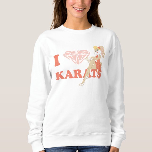 Sweatshirt Lola Bunny I Heart Karats (Devant)