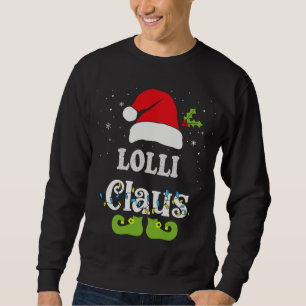 Sweatshirt Lolli Claus Pyjama de Noël Correspondance de la fa