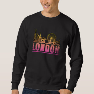Sweatshirt London England City Skyline Cityscape Funny Cadeau