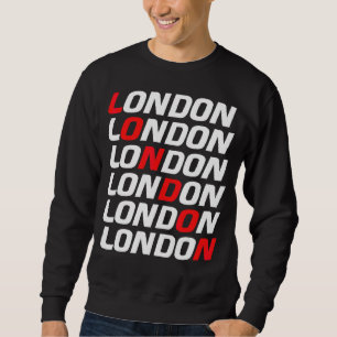 Sweatshirt Londres Retro Vintage Un Véritable Anglais D'Angle