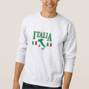 Sweatshirt Longue chemise de douille de l'Italie, Italie