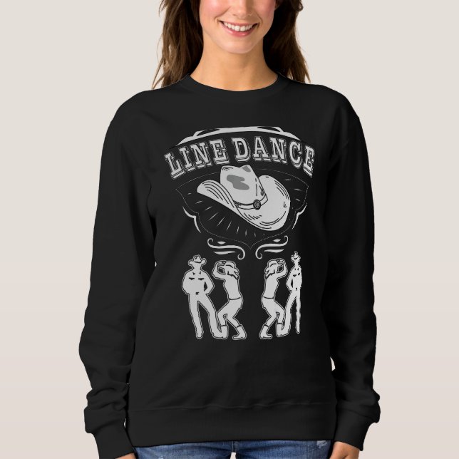 Sweatshirt LONGUE DANSE Country Music Western Line Dance (Devant)