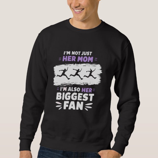 Sweatshirt Longue Saute Athlète Coureur Longue Piste De Saut  (Devant)